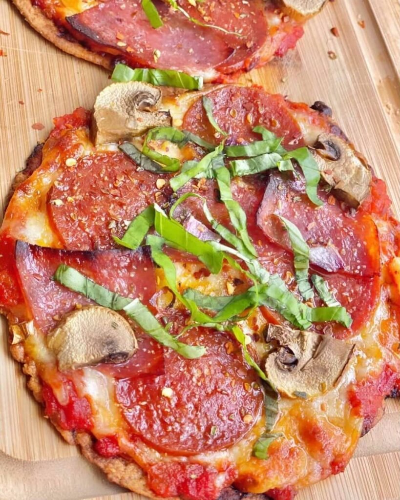 Keto Tortilla Pizza